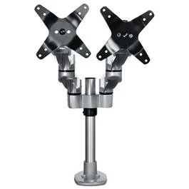 Startech.com Brazo Articulado Premium para Dos Monitores de hasta 30 pulgadas, Soporte VESA de Altura Ajustable, Montaje Mordaza/Ojal en E