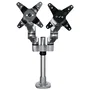 StarTech.com ARMDUALPS Soporte Brazo Articulado Premium Dual para 2 Monitores hasta 30" (68,6 cm) VESA 75/100 - Altura Ajustable hasta 10kg por Pantalla - Montaje Mordaza/Ojal Plata