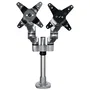 StarTech.com ARMDUALPS Soporte Brazo Articulado Premium Dual para 2 Monitores hasta 30" (68,6 cm) VESA 75/100 - Altura Ajustable hasta 10kg por Pantalla - Montaje Mordaza/Ojal Plata