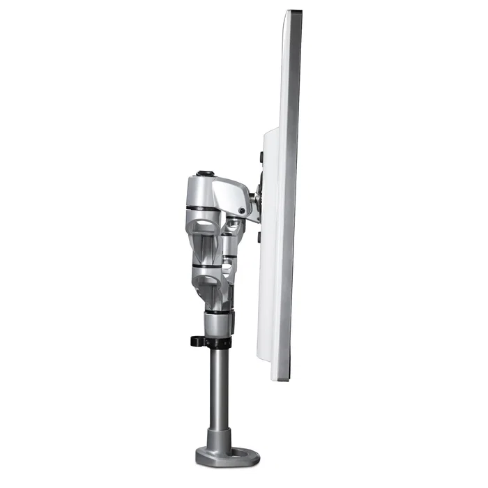StarTech.com ARMDUALPS Soporte Brazo Articulado Premium Dual para 2 Monitores hasta 30" (68,6 cm) VESA 75/100 - Altura Ajustable hasta 10kg por Pantalla - Montaje Mordaza/Ojal Plata