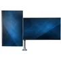 StarTech.com ARMDUALPS Soporte Brazo Articulado Premium Dual para 2 Monitores hasta 30" (68,6 cm) VESA 75/100 - Altura Ajustable hasta 10kg por Pantalla - Montaje Mordaza/Ojal Plata