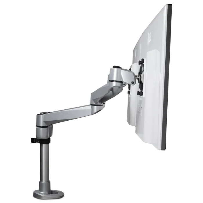 StarTech.com ARMDUALPS Soporte Brazo Articulado Premium Dual para 2 Monitores hasta 30" (68,6 cm) VESA 75/100 - Altura Ajustable hasta 10kg por Pantalla - Montaje Mordaza/Ojal Plata