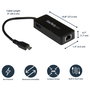 StarTech.com Adaptador de Red Gigabit USB-C con Puerto USB Extra - Ethernet 10/100/1000 Mbit/s, USB 3.1 Gen 1 (5 Gbit/s), Negro