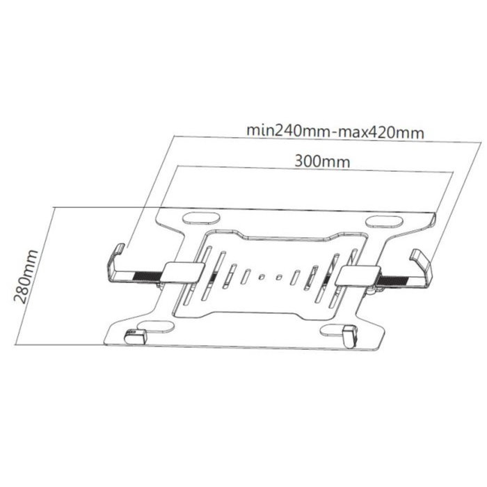 Equip Soporte para Portátil de 10 a 15,6 pulgadas Negro