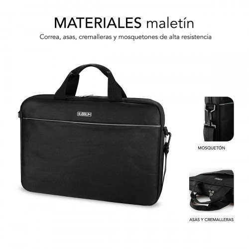 Subblim Maletín para Portátil 15,6 Pulgadas con Ratón USB Select Pack Negro