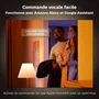 Philips Hue White & Color Ambiance Bloom Lámpara de Mesa Inteligente Negro, Bluetooth/Zigbee, Cambia de Color, Compatible Alexa/Google/HomeKit, 500lm