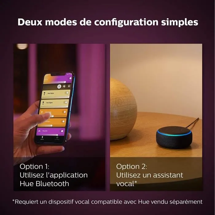 Philips Hue White & Color Ambiance Bloom Lámpara de Mesa Inteligente Negro, Bluetooth/Zigbee, Cambia de Color, Compatible Alexa/Google/HomeKit, 500lm