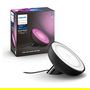 Philips Hue White and Color Ambiance Bloom - Lámpara de Mesa Inteligente, Bluetooth/Zigbee, Negro, LED Integrado 500lm