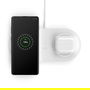 Belkin WIZ002VFWH - Base de Carga Inalámbrica Doble 10W BoostCharge, Compatible con Qi para Smartphones y Auriculares, Color Blanco