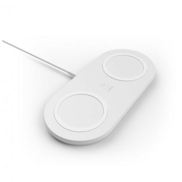 Belkin Base de Carga Inalámbrica Doble WIZ002VFWH 10W Boost Charge Blanco