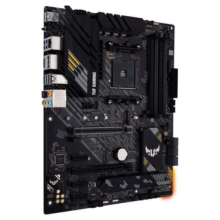 ASUS TUF Gaming B550-PLUS Placa Base ATX Socket AM4 para AMD Ryzen 3000 Series, Chipset AMD B550, DDR4 hasta 128GB, 2.5Gb LAN, PCIe 4.0, Realtek ALC S1200A 7.1 ASUS TUF Gaming B550-PLUS Placa Base ATX Socket AM4 para AMD Ryzen 3000 Series, Chipset AMD B550, DDR4 hasta 128GB, 2.5Gb LAN, PCIe 4.0, Realtek ALC S1200A 7.1