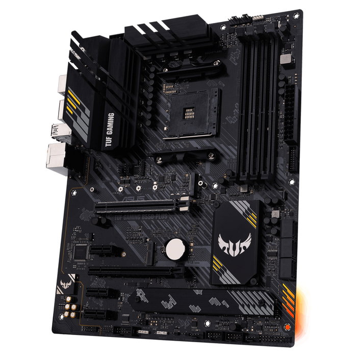 ASUS TUF Gaming B550-PLUS Placa Base ATX Socket AM4 para AMD Ryzen 3000 Series, Chipset AMD B550, DDR4 hasta 128GB, 2.5Gb LAN, PCIe 4.0, Realtek ALC S1200A 7.1 ASUS TUF Gaming B550-PLUS Placa Base ATX Socket AM4 para AMD Ryzen 3000 Series, Chipset AMD B550, DDR4 hasta 128GB, 2.5Gb LAN, PCIe 4.0, Realtek ALC S1200A 7.1