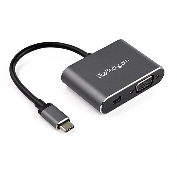 StarTech.com Adaptador USB-C a Mini DisplayPort y VGA – Conversor de Video 4K 60Hz HDR USB Tipo C StarTech.com Adaptador USB-C a Mini DisplayPort y VGA – Conversor de Video 4K 60Hz HDR USB Tipo C