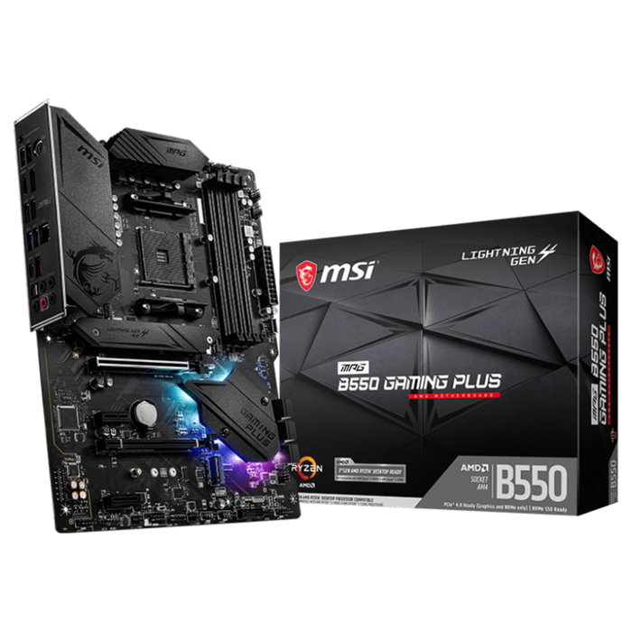 MSI MPG B550 Gaming Plus AMD B550 ATX Negra MSI MPG B550 Gaming Plus AMD B550 ATX Negra