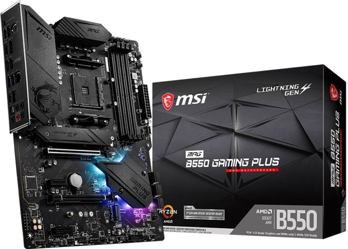 MSI MPG B550 Gaming Plus AMD B550 ATX Negra MSI MPG B550 Gaming Plus AMD B550 ATX Negra