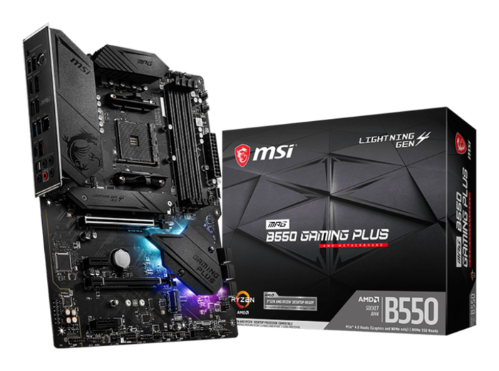 MSI MPG B550 Gaming Plus Placa Base ATX AMD B550 Socket AM4 DDR4 para AMD Ryzen 3000 Series