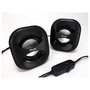 Equip Altavoces 2.0 Mini Negro para PC con Sonido Potente y Conexión USB/Jack 3.5mm