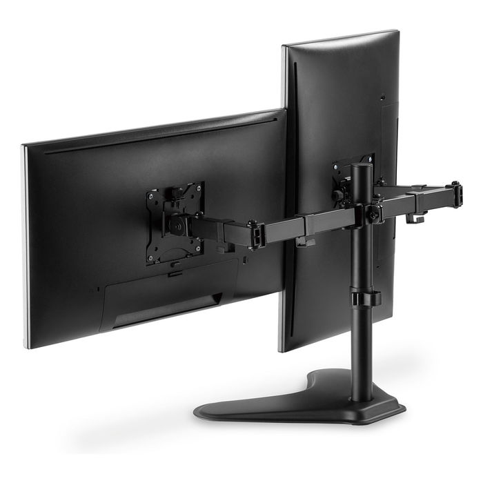 Digitus Soporte para Dos Monitores hasta 32" y 8 kg por Brazo, Color Negro