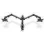 Digitus DA-90400 Soporte de Monitor Doble para 2 Pantallas hasta 32" y 8 kg, Negro, 75x75/100x100 mm VESA