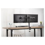 Digitus DA-90400 Soporte de Monitor Doble para 2 Pantallas hasta 32" y 8 kg, Negro, 75x75/100x100 mm VESA
