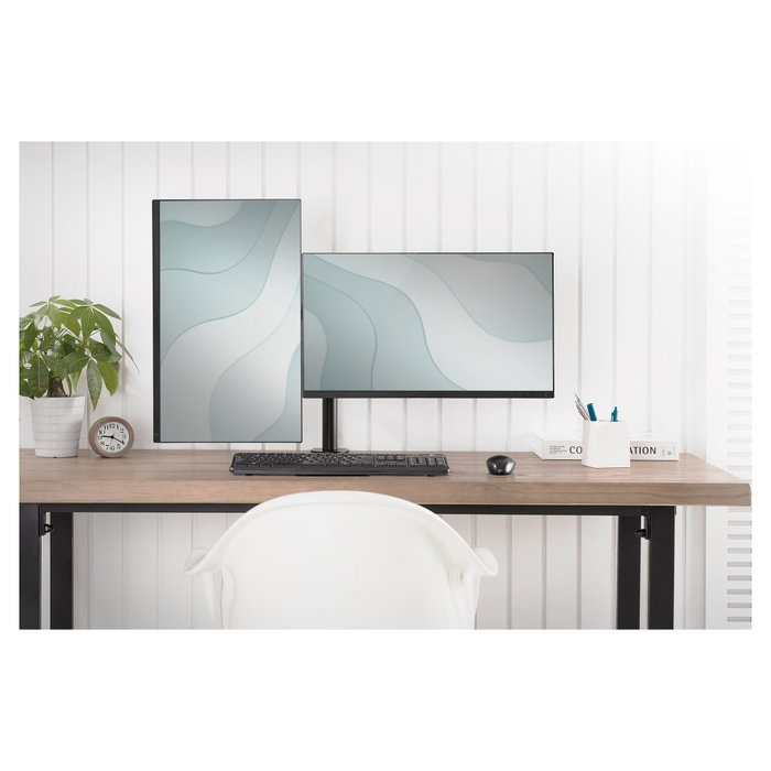 Digitus DA-90400 Soporte de Monitor Doble para 2 Pantallas hasta 32" y 8 kg, Negro, 75x75/100x100 mm VESA Digitus DA-90400 Soporte de Monitor Doble para 2 Pantallas hasta 32" y 8 kg, Negro, 75x75/100x100 mm VESA