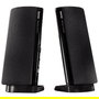 Hama Altavoces Multimedia E 80 para PC, Estéreo 2.0, Alámbrico con Conexión USB y Jack 3.5mm, Color Negro