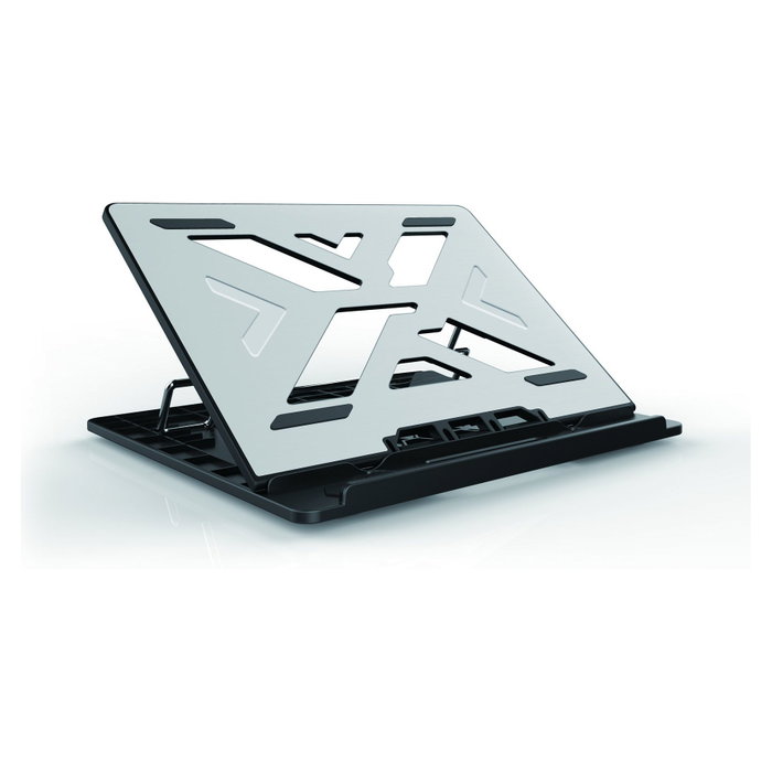 Conceptronic THANA ERGO S Base de refrigeración de aluminio gris para portátiles de hasta 15.6 pulgadas