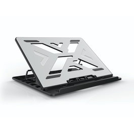 Conceptronic THANA ERGO S Base de refrigeración de aluminio gris para portátiles de hasta 15.6 pulgadas