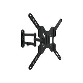 Equip Soporte de Pared para TV/ Monitor, Ajustable Inclinación y Giro, hasta 55" (139.7 cm) y 30 kg, VESA 75x75 a 400x400, Negro