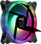 AEROCOOL DUO 12 ARGB FAN, 12CM, DOUBLE RING, 3,4&amp;6-PIN, ANTIVIBRATION, PWM
