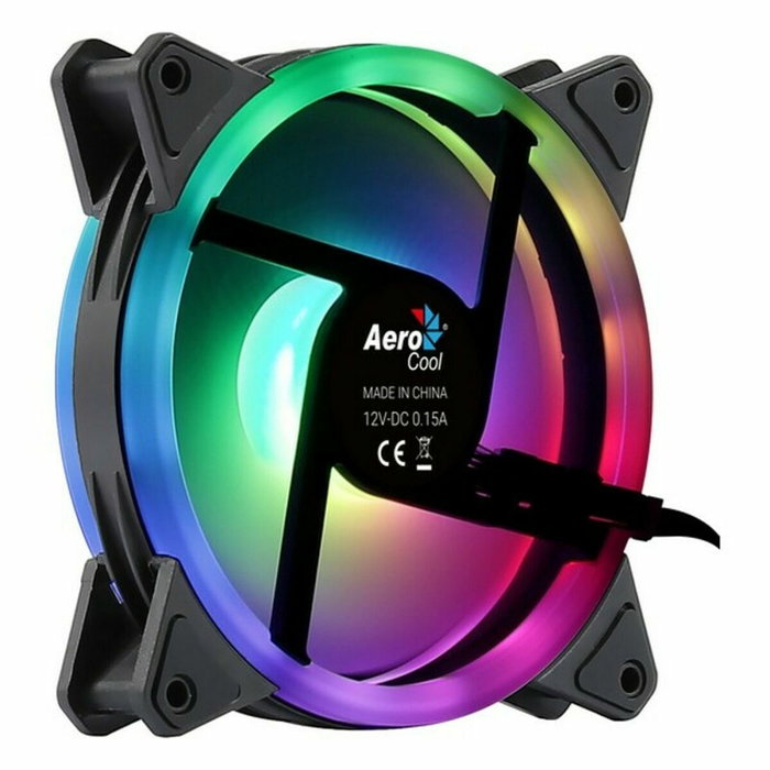 AEROCOOL DUO 12 ARGB FAN, 12CM, DOUBLE RING, 3,4&6-PIN, ANTIVIBRATION, PWM AEROCOOL DUO 12 ARGB FAN, 12CM, DOUBLE RING, 3,4&6-PIN, ANTIVIBRATION, PWM