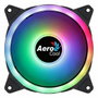 AEROCOOL DUO 12 ARGB FAN, 12CM, DOUBLE RING, 3,4&amp;6-PIN, ANTIVIBRATION, PWM