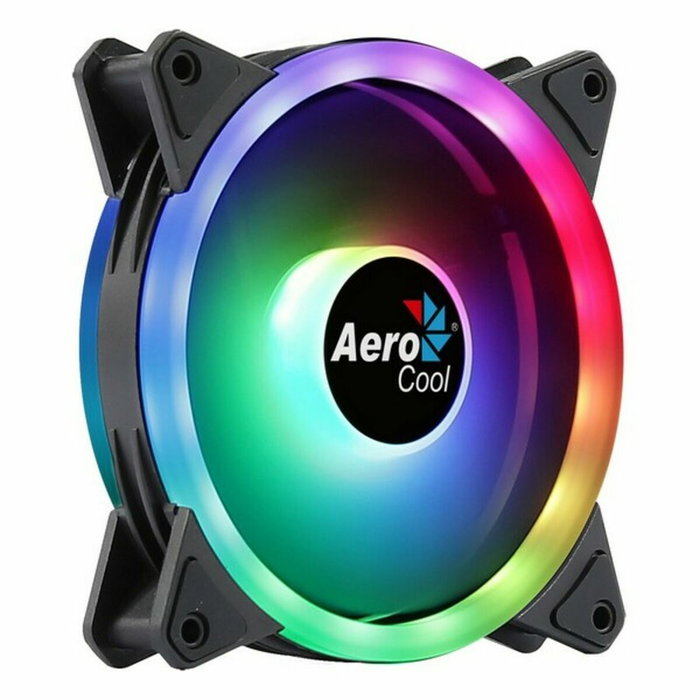 AEROCOOL DUO 12 ARGB FAN, 12CM, DOUBLE RING, 3,4&6-PIN, ANTIVIBRATION, PWM AEROCOOL DUO 12 ARGB FAN, 12CM, DOUBLE RING, 3,4&6-PIN, ANTIVIBRATION, PWM