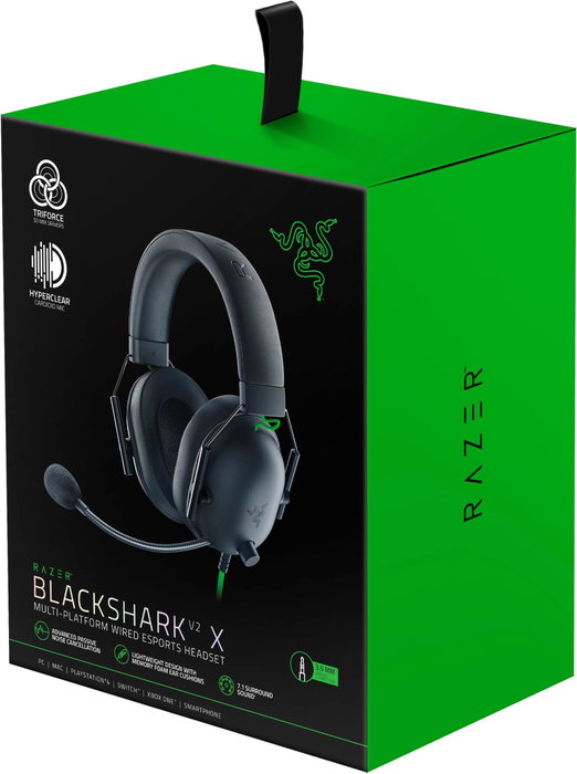 Razer BlackShark V2 X Negro, Verde Razer BlackShark V2 X Negro, Verde