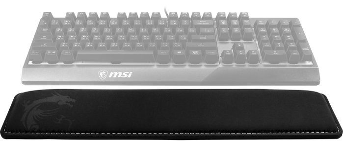 MSI Vigor-WR01 Reposamuñecas de Espuma de Memoria y Caucho Negro MSI Vigor-WR01 Reposamuñecas de Espuma de Memoria y Caucho Negro
