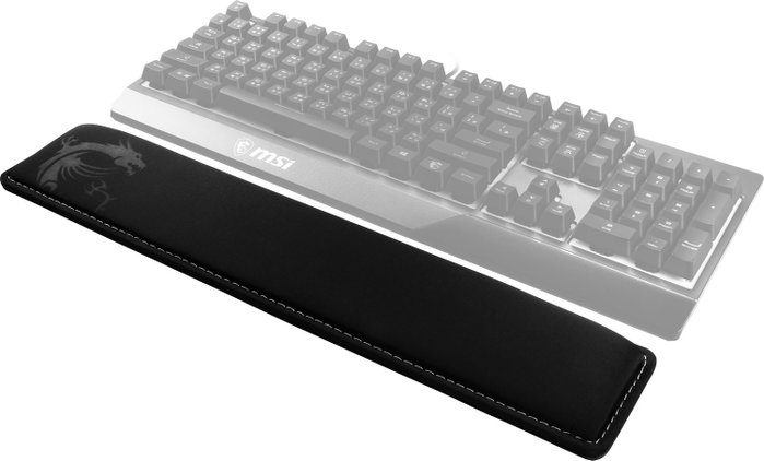 MSI Vigor-WR01 Reposamuñecas de Espuma de Memoria y Caucho Negro MSI Vigor-WR01 Reposamuñecas de Espuma de Memoria y Caucho Negro