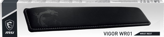 MSI Vigor-WR01 Reposamuñecas de Espuma de Memoria y Caucho Negro MSI Vigor-WR01 Reposamuñecas de Espuma de Memoria y Caucho Negro