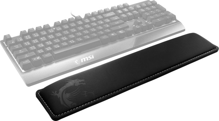 MSI Vigor-WR01 Reposamuñecas de Espuma de Memoria y Caucho Negro MSI Vigor-WR01 Reposamuñecas de Espuma de Memoria y Caucho Negro