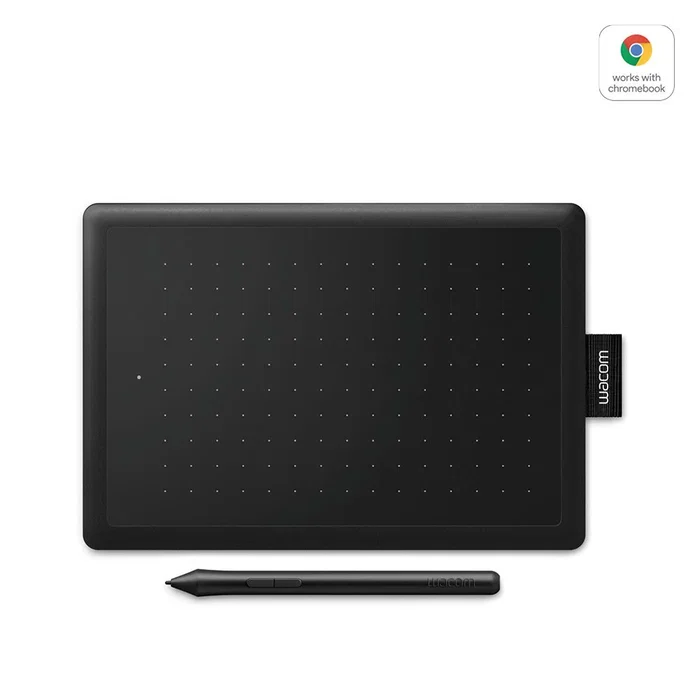 Wacom One by Small Tableta digitalizadora gráfica con lápiz 2540 LPI, Área activa 152 x 95 mm, Conexión USB, Color Negro