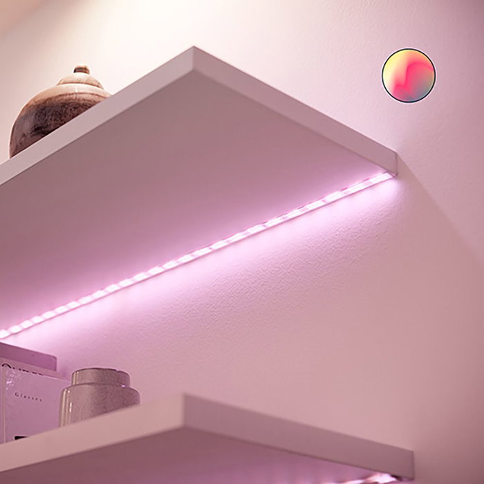 Philips Wiz Franja de Iluminación LED 20W, 16 Millones de Colores, Blanco Cálido a Luz Diurna 2700-6500K, 2 Metros, Blanco Philips Wiz Franja de Iluminación LED 20W, 16 Millones de Colores, Blanco Cálido a Luz Diurna 2700-6500K, 2 Metros, Blanco