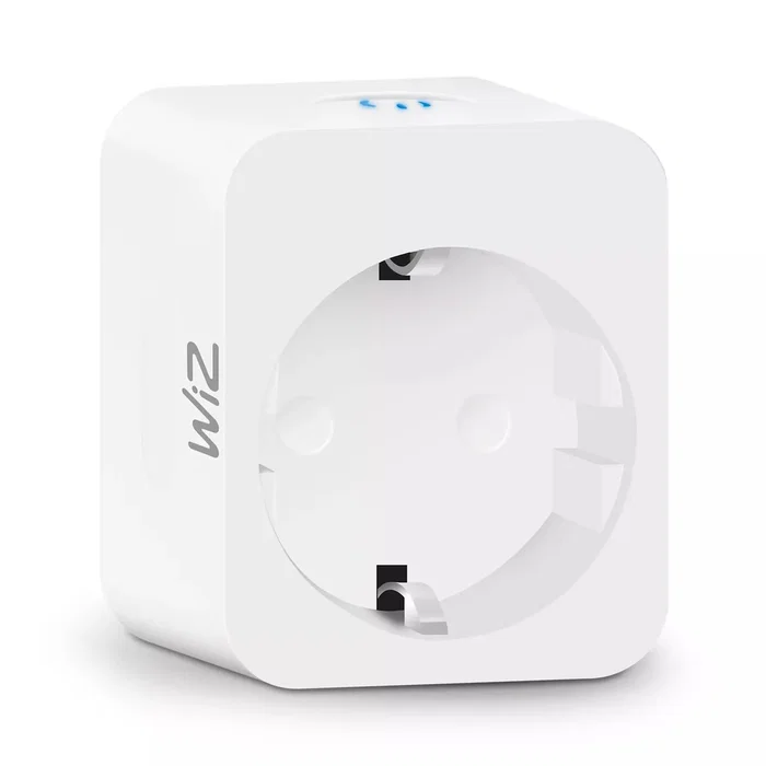 Philips WiZ Enchufe Inteligente WiFi 8718699789329, Blanco, Tipo F, 2300W, Control por Voz y App para Automatización del Hogar