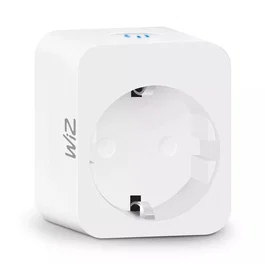 Philips WiZ Enchufe Inteligente WiFi 8718699789329, Blanco, Tipo F, 2300W, Control por Voz y App para Automatización del Hogar