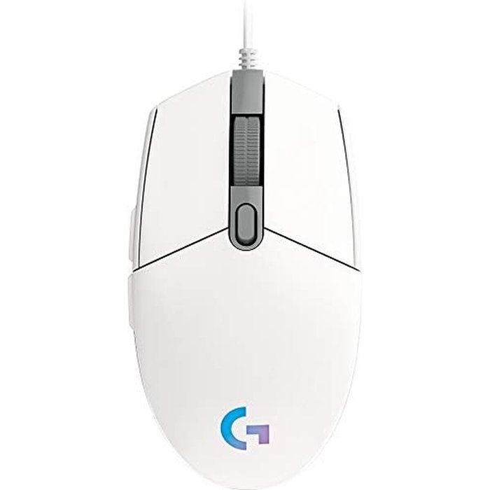 Logitech G102 Lightsync Ratón Gaming 8000 DPI Blanco