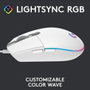Logitech G102 LIGHTSYNC Ratón Gaming Blanco