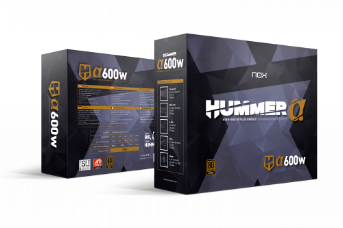 Nox Hummer Alpha 600W 80+ Bronze Semimodular ATX