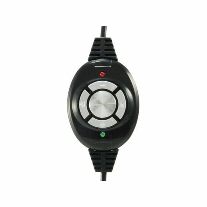 Equip Auriculares USB con Micrófono Flexible y Diadema Negra