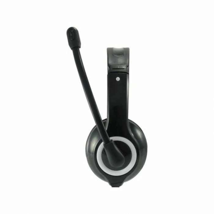 Equip Auriculares USB con Micrófono Flexible y Diadema Negra