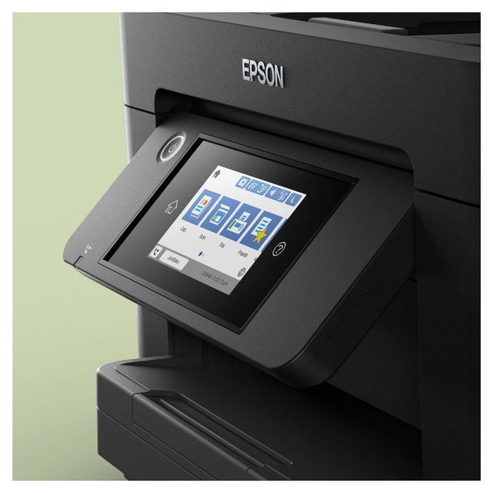 Epson WorkForce Pro WF-4820DWF Multifunción 4 en 1 A4 Color WiFi Duplex, PrecisonCore, 4800 x 2400 DPI, Impresión 25/12 ppm, Escáner, Fax, Pantalla Táctil, Negro