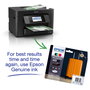 Epson WorkForce Pro WF-4820DWF Multifunción 4 en 1 A4 Color WiFi Duplex, PrecisonCore, 4800 x 2400 DPI, Impresión 25/12 ppm, Escáner, Fax, Pantalla Táctil, Negro
