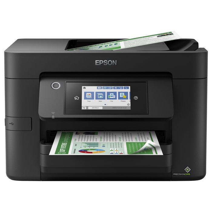 Epson WorkForce Pro WF-4820DWF - Multifunción a Color 4 en 1 con WiFi e Impresión a Doble Cara - Impresora, Escáner, Fotocopiadora y Fax - A4 - PrecisiónCore - Hasta 25 ppm